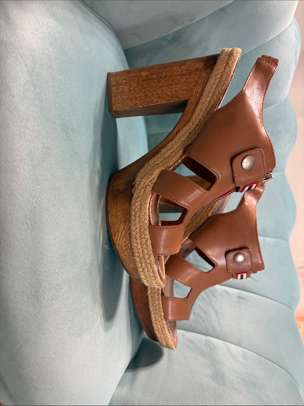 🤎 HUNTER BROWN LEATHER HEELS